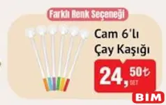 CAM 6'LI ÇAY KAŞIĞI